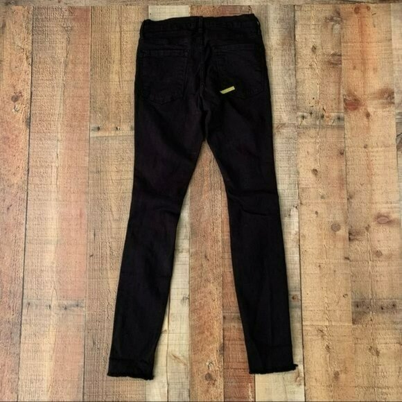 Frame denim women’s le skinny de Jeanne black distressed skinny jeans - 25 - Picture 11 of 11